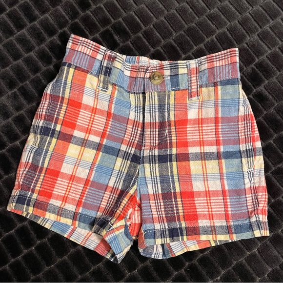 Janie and Jack Infant Boys Plain Shorts-Zip up fly w/button-Belt loops & pockets - Picture 2 of 7